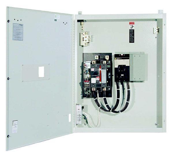 ASCO SERIES 300G SERVICE ENTRANCE RATED AUTOMATIC TRANSFER SWITCH 600A, 3 POLE, 120/208V NEMA 3R ENCLOSURE, 11BE EXERCISER, 44G STRIP HEATER